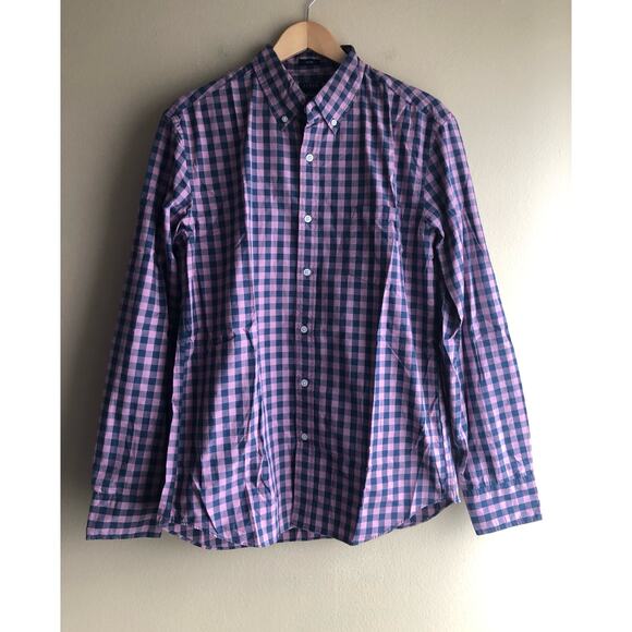 J.Crew Other - New J.Crew Flex Washed Slim Men Button Up Purple Blue Shirt Size Large
